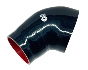 Silicone Air Intake Boot for BMW 01-06 E46 M3 Post MAF Tube BLACK - Picture 1 of 24