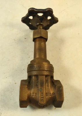 Vintage Powell Brass 3/4" Gate Valve - Fig. 500A - 120 WSP - Steampunk! - Image 1 of 4