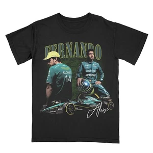Fernando Alonso Vintage Shirt 90s Bootleg Shirt Formula 1 Racing BEST ON EBAY! - Picture 1 of 2