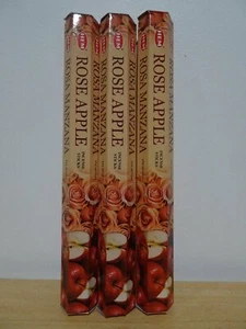 Rose Apple Incense 3 Packs x 20 Sticks HEM Hex Free Post AU - Picture 1 of 1