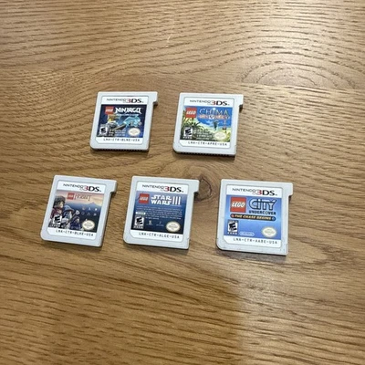 Lego Star Wars, The Hobbit, Ninjago, Chima, City Bundle 3DS - 5 Nintendo Games - Image 1 of 4
