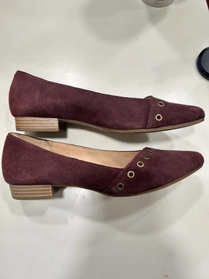 Sonoma Mujer Planos Gamuza Borgoña Oscuro Talla 8 Foto 1 de 4