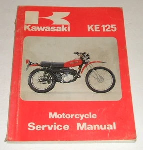 Kawasaki Ke125 Service Manual 1978 1979 1980 1981 Ke 125 Repair Shop - Foto 1 di 6