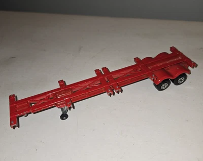 Remolque Matchbox Super Kings K-17 de colección rojo fundido a presión 1973 Lesney England Foto 1 de 4