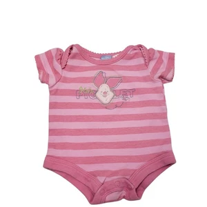 Rare Vintage Disney Piglet Pooh 0-3 Months Pink Embroidered Baby Clothes - Picture 1 of 8