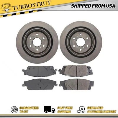 Kit de pastillas de freno y rotores traseros OE para Cadillac Escalade Escalade ESV 2017 Foto 1 de 4