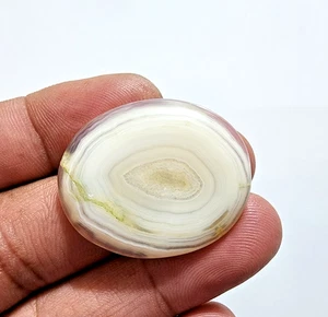 50 Crt Splendida A+ Miracolosa Agata Montana Forma Ovale Gemma Cabochon Gioielli - Foto 1 di 8