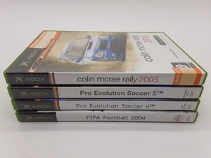 Original Xbox 4 Spiele Bundle - FIFA 04, PES 4 & 5 + Colin Mcrae Rally - Bild 1 von 5