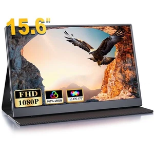 Ecran Portable 156 Pouces Moniteur Portable IPS 100% SRGB Écran Ordinateur 10... - Afbeelding 1 van 8