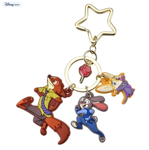 Disney Store Judy Hopps Nick Wilde Jingling Keychain Fes ZOOTOPIA COMIC STYLE - Picture 1 of 5