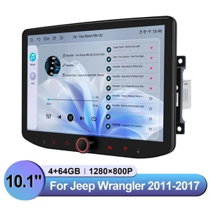 10.1 Inch Android 13 Radio for Jeep Wrangler JK 2011-2017 Support Alpine AMP/SWC - Picture 1 of 14