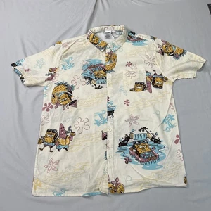 Bob Esponja Pantalones Cuadrados Camisa Hawaiana Para Hombres XL Abotonada Playa Relajarse Beber Usada en Excelente Condición - Imagen 1 de 9