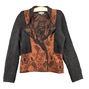 Alpaca Design Chompas Women's Blazer Jacket Medium Multicolor Tapestry Floral - Picture 1 of 12