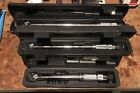 Set of 3  Pro Reversible Click Type Torque Wrench Sizes 1/4", 3/8", 1/2"