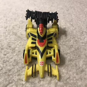 Transformers RID Mirage GT Yellow Race Car Toy Action Figure Robot Disguise 2002 - Picture 1 of 11