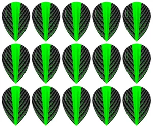 5 Sets Harrows Quantum Pear Dart Flights – Ships w/ Tracking - Green - Picture 1 of 1