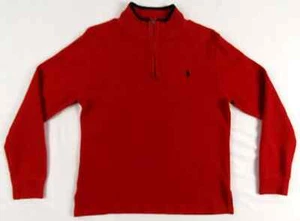 Ralph Lauren Polo Pony Y1/4 Zip Jumper Pullover Sweater L 14-16 - Picture 1 of 9