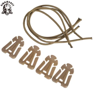 Paquete de 4 Set Táctica Web Dominator Molle Hebilla de Cinta Correa Tubo Clip Herramienta EDC - Imagen 1 de 10