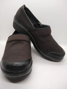 Dansko ~ Clogs Women Sz 38 US - 7.5 Vegan Volley Black Canvas Slip On  - Picture 1 of 11
