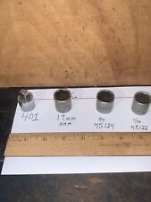 S.K. Sockets Variety Of Sizes 4 Total,19mm,3/4,11/16 3/8 Drive Used.