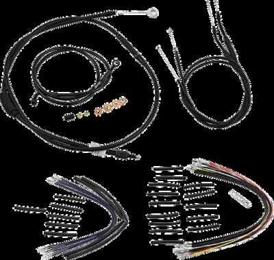 Kit de controles de barra de cárcel Burly 12 pulgadas negro Harley Dyna Wide Glide 07-10 Foto 1 de 4