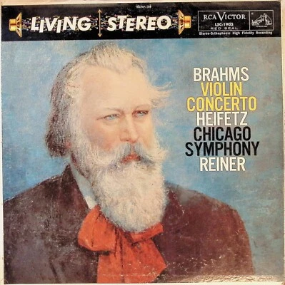 Reiner Heifetz Brahms Violin Concerto RCA Victor LSC1903 9S/9S LS Shaded Dog VG+ - Image 1 of 4