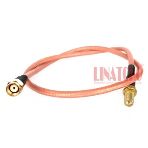 Antena de baja pérdida 50 cm RG303 RP SMA macho conector a RP SMA hembra enchufe puente cable puente - Imagen 1 de 8