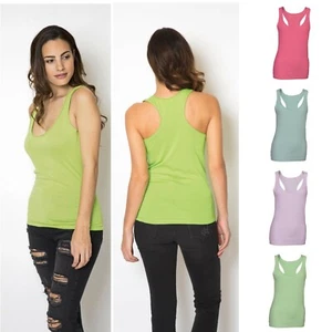 Camiseta sin mangas para mujer Racerback talla S-XL - Imagen 1 de 13