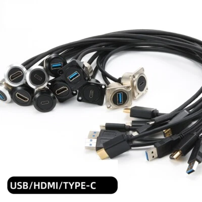 Extension Cable Data Transfer Lead USB 3.0 Type3.0 HDMI  Male to Female 0.5/1/2M - Image 1 of 4