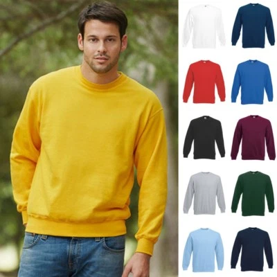 Sweatshirt Herren Pullover Fruit of the loom Classic Set-In 80/20 Sweat Pulli - Bild 1 von 4