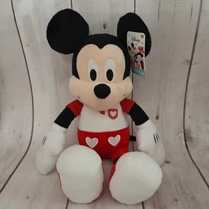 Mickey Mouse Large Plush 19" Disney Love Valentine's Day NEW - Picture 1 of 14