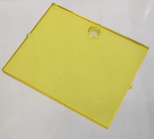 LEGO Vetro per Finestra 1x4x3 con Set Cerchio Trans-Giallo 1980-81: 6927, 6970 - Foto 1 di 3