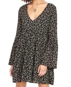 Denim & Supply Ralph Lauren w\Women Medium Black White Floral Mini Grunge Skater - Bild 1 von 10