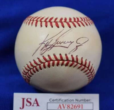 Ken Griffey Jr JSA COA Autographed American League Signed Baseball - Image 1 of 2