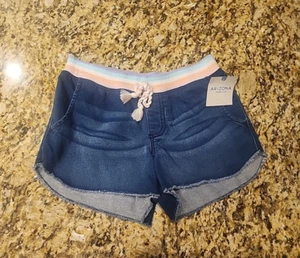 NWT Arizona Jean Co Girl's Shorts Blue Distressed Size 10 $30 - Picture 1 of 5