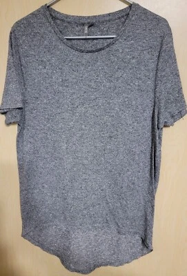 Asos womens Sz Lg Tee T-shirt Tunic Dress Gray Crew Neck - Image 1 of 4