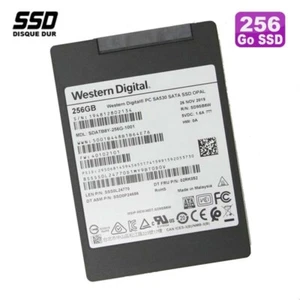 SSD 256Go 2.5" Western Digital SDATB8Y-256G-1001 SSS0L24770 02RK052 SSD0P24686 - Imagen 1 de 3