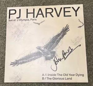PJ P J Harvey John Parish Signed Single I Inside Old Year Dying. Grey 900 Copies - Picture 1 of 4