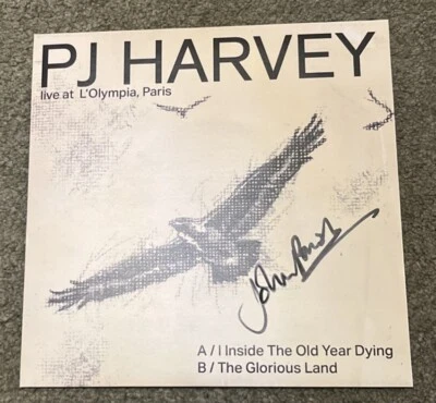 PJ P J Harvey John Parish Signed Single I Inside Old Year Dying. Grey 900 Copies - Image 1 of 4