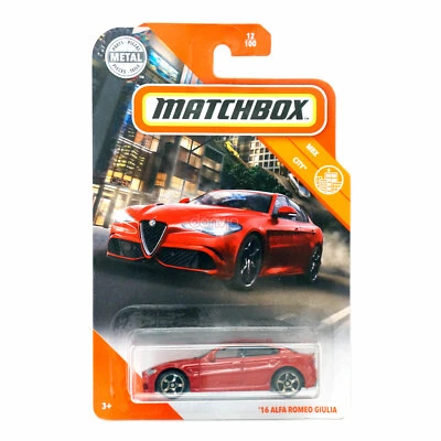 Matchbox '16 Alfa Romeo Giulia         MBX City   -Bended Card - Image 1 of 4