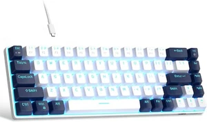 Portable 60% Mechanical Gaming Keyboard MK Box LED Backlit Compact 68 K - Picture 1 of 8