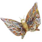 Papillon millefiori verre GlassOfVenice verre de Murano courtepointe dorée