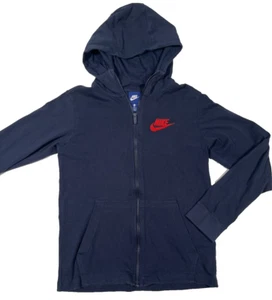 Nike Big Kids Full Zip Sportswear Hoodie Navy Blue AA6628-451 Unisex Medium - Picture 1 of 3