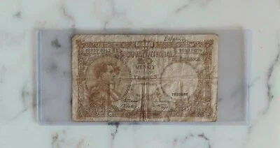 1941 Belgium WWII 20 Franc Banknote P#111 - Image 1 of 4