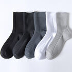 3Pairs New Business Men's 100% Cotton Casual Sock Work Breathable Pure Socks
