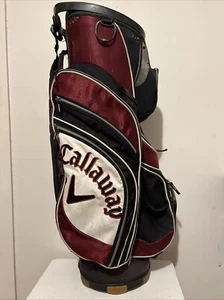 Callaway Golf Bag White Red Black 14 Dividers Cart ORG With Cooler Pocket - Picture 1 of 13