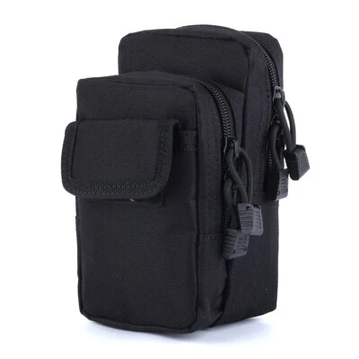 战术口袋防撕裂 Molle 包男式尼龙腰包狩猎自行车远足 — 第 1/4 张图片