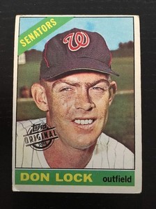 2015 Topps Series 2 DON LOCK Original Stamped Buyback 1966 #165 Senators
