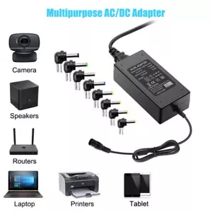 96W Universal Ladegerät Netzteil für Laptop Notebook DC 12-24V Ladekabel - Bild 1 von 6
