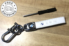 Genuine Leather Car Keychain Keyring Set for BMW Key Ring Lanyard Accessories
